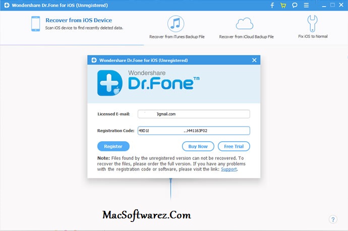 Wondershare Dr.Fone 激活码