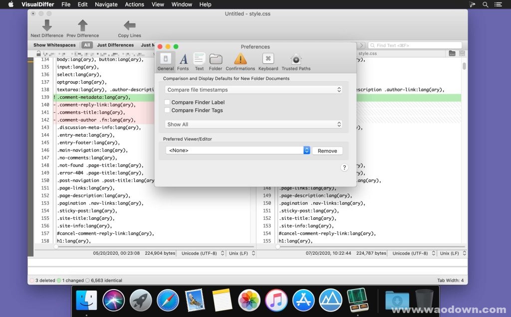 VisualDiffer for Mac 免费下载