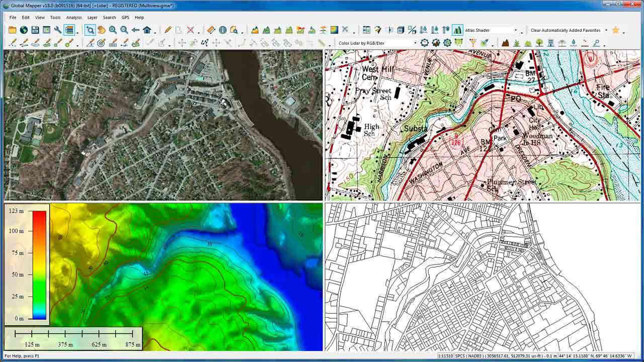 地图绘制软件-Global Mapper 24.1汉化破解版