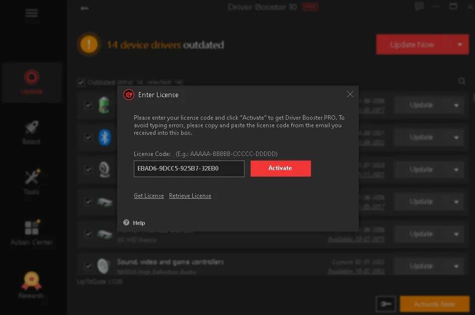 图片[2]-Driver Booster Pro (驱动管理工具)V9.1.0.156 破解激活密钥免费下载-哇哦菌