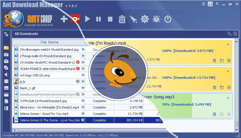 Ant Download Manager (AntDM) V2.10.7中文便携版免费下载-哇哦菌